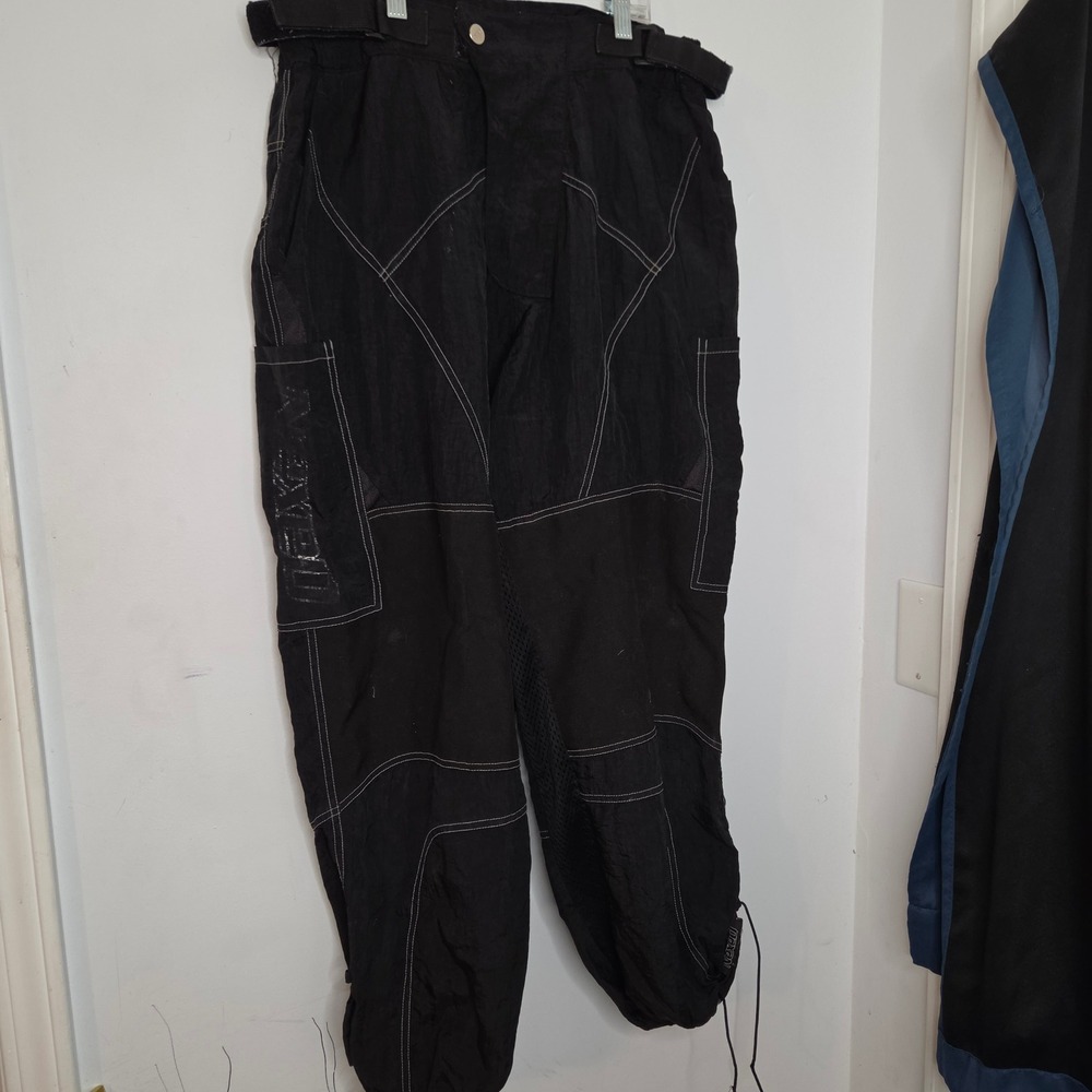 Nexed Black Tactical Paintball Motorcycle Pants Contrast Stitch Size S 28-32 - Picture 1 of 12